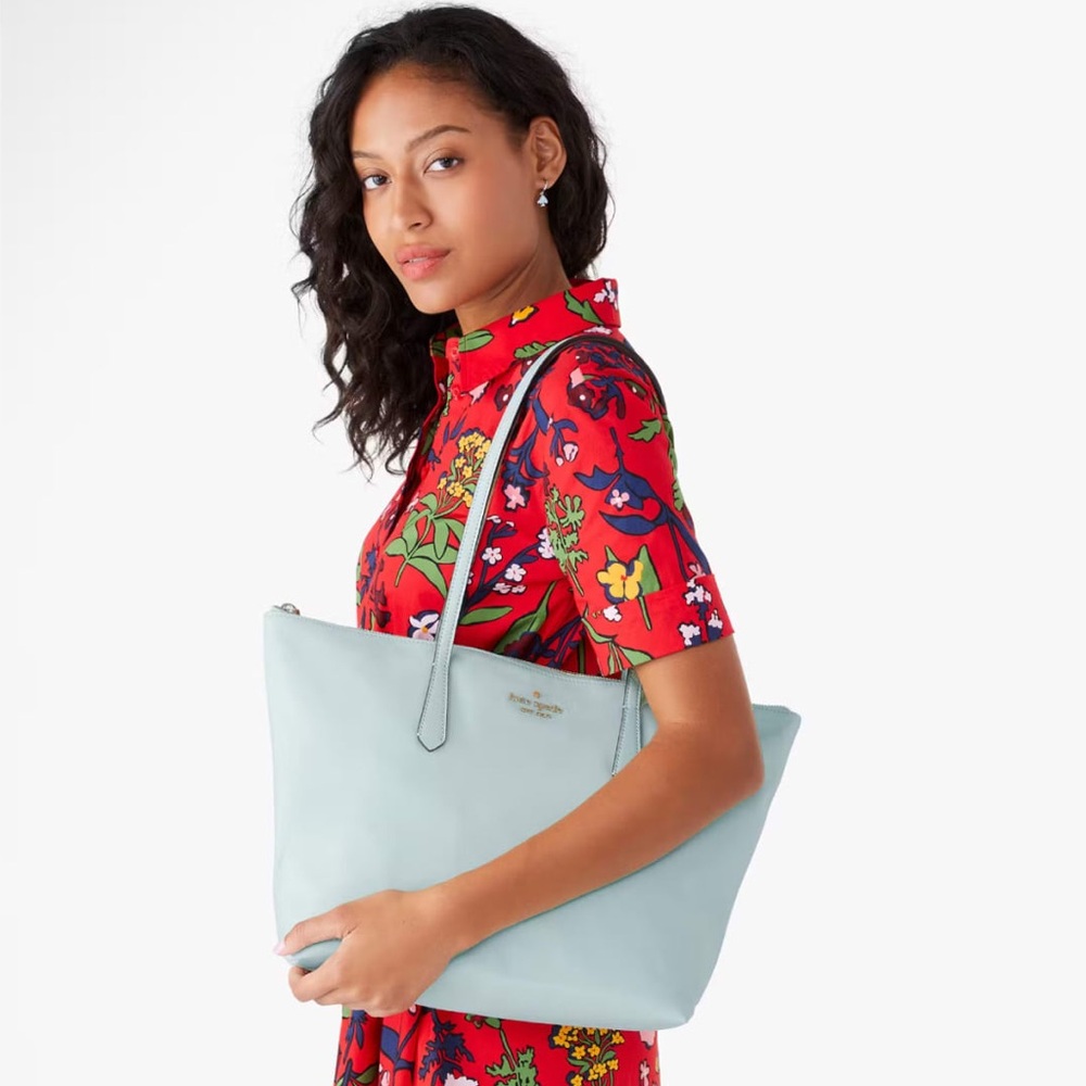 Kate Spade Kitt Ksnyl Tote Bag in Blue Glow NWT